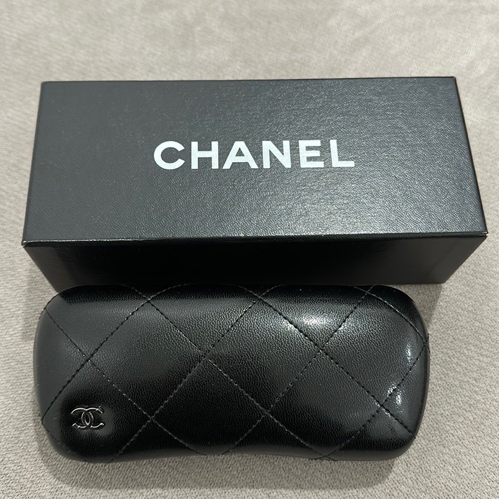 Authentic Chanel glasses case & box